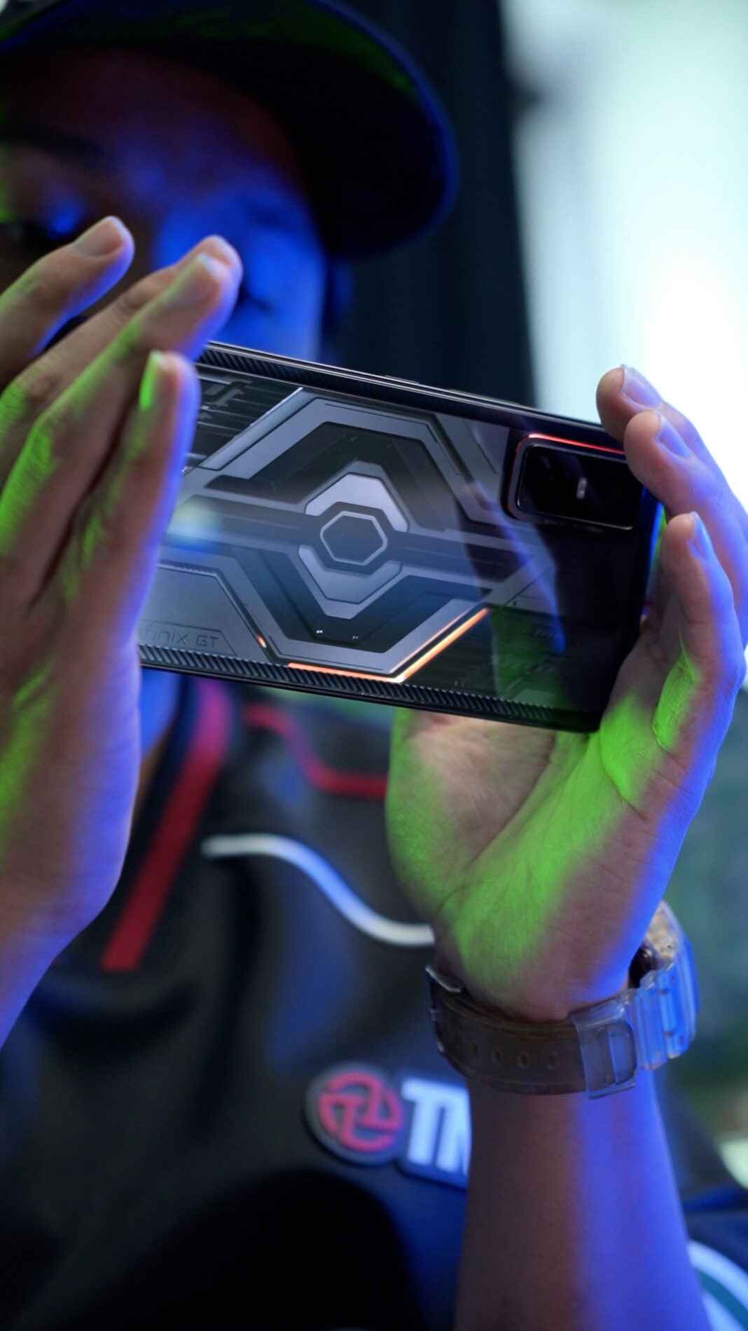 Infinix Gaming Phone with DynaVue Panel in works, Features Dynamic Solor-Shifting Back (Infinix GT 30 Pro)