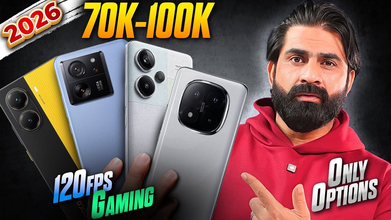 Top 5+ Xiaomi Mobile Phones to Buy Under 70K to 100K 2025 ! 120fps Gaming & Camera Phone in Pakistan